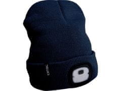 Extol Light LED svjetlosni šešir 43456 kapa s naglavnom svjetiljkom 4x25lm, USB punjenje, tamnoplava, ECONOMY, univerzalna veličina