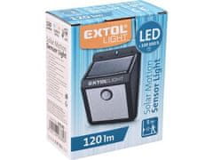 Extol Light Vanjska zidna svjetiljka (43130) sa senzorom pokreta, 120lm, solarno punjenje