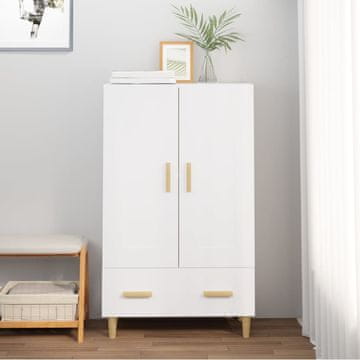Vidaxl Visoki ormarić bijeli 70x31x115 cm materijal na bazi drveta