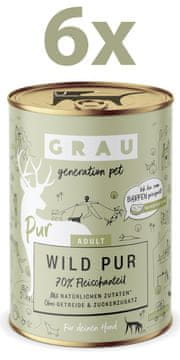 Grau GP Adult konzerva za pse, divljač, 6 x 400 g