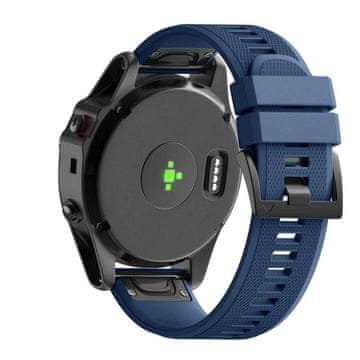 BStrap Silicone Acton remen za Garmin Fenix 5x / 5x Plus / 6x / 6x Pro / 7x / 8 51mm, dark blue