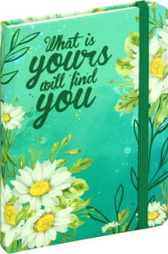 nb grafo Notes - bilježnica A5 crte tvrde korice, 96 listova, s gumicom, 0815.07, Daisy tirkiz