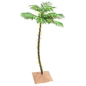 Vidaxl Palma sa svjetlom, 72 toplo bijele LED diode, 120 cm