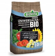BioVita Univerzalna zemlja za cvijeće, organske biljke, prirodna, 10 l