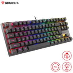 Genesis THOR 303 TKL gaming tipkovnica, mehanička, RGB LED osvjetljenje, crna
