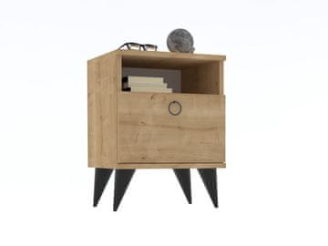 Woody Fashion Noćni ormarić, Barlo - Sapphire