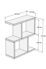 Woody Fashion Bočni stol, Zet - Sapphire