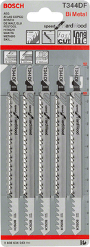 Bosch List ubodne pile T344DF 5 kom - B 2608634243
