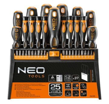 NEO Set odvijača i bitova odvijača 37 komada - T N04-210