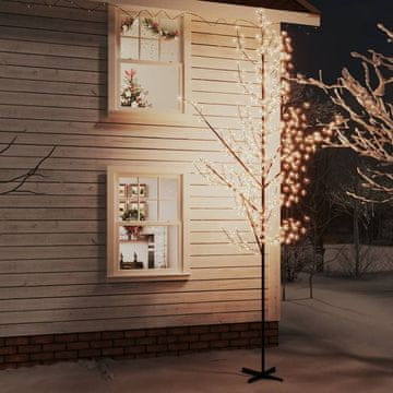 Vidaxl Svjetiljka u obliku trešnje, 672 LED diode, toplo bijela, 400 cm