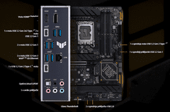 ASUS Z790-PLUS D4 TUF Gaming matična ploča, LGA1700, ATX, DP/HDMI (90MB1CQ0-M0EAY0)