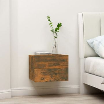 Vidaxl Noćni ormarići, set od 2, dimljeni hrast, 40x30x30 cm