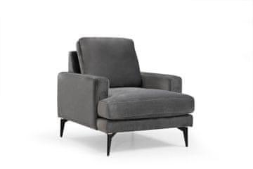 Atelier Del Sofa Fotelja wing PAPIRA antracit, Papira Armchair - Anthracite