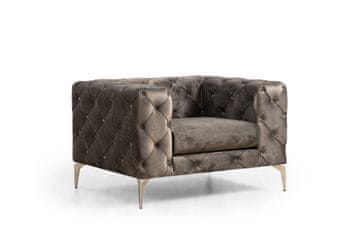Atelier Del Sofa Fotelja wing COMO siva, Como - Anthracite