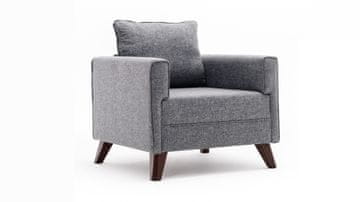 Atelier Del Sofa Fotelja BELLA siva, Bella Armchair - Gey