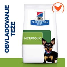 Hill's Metabolic Mini suha hrana za pse, s piletinom, 3 kg