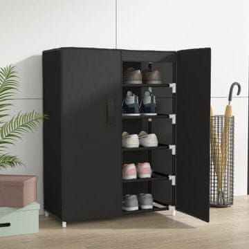 Vidaxl Ormarić za cipele Crni 60x28x90 cm Tkanina