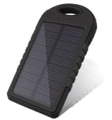 aptel Solar 2x USB powerbank 5000mAh 1x microUSB + LED lampa