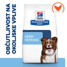 Hill's Derm Defence suha hrana za pse, s piletinom, 4 kg