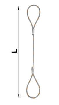 Priveznica od čelične užadi tip F 12MM 2MB - ZW 12 2M