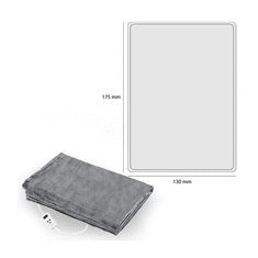 ProfiCare PC-WZD 3061 grijaća deka, 130 x 180 cm, siva