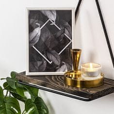 Woody Fashion Zidna polica, Crno Tamni orah, Begonia