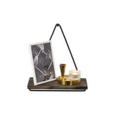 Woody Fashion Zidna polica, Crno Tamni orah, Begonia