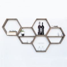 Woody Fashion Zidna polica, HEX003