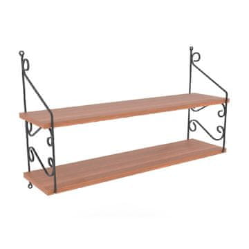 Woody Fashion Zidna polica, Orah, Seramoni 2'li - Walnut