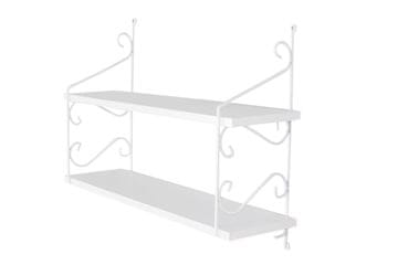 Woody Fashion Zidna polica, Bijela boja, Seramoni 2'li - Shiny White