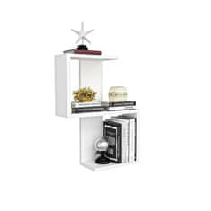 Woody Fashion Zidna polica, Octa - White