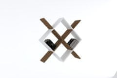 Woody Fashion Zidna polica, Semo - Walnut, White