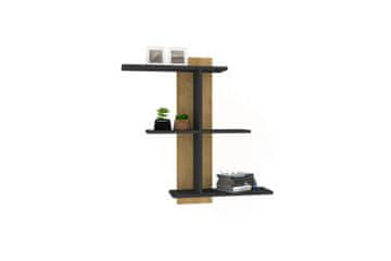 Woody Fashion Zidna polica, Bahro - Sapphire, Anthracite