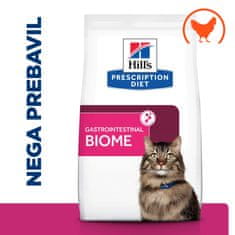 Hill's GI Biome suha hrana za mačke, s piletinom, 3 kg