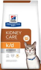 Hill's k/d Kidney Care suha hrana za mačke, s piletinom, 3 kg