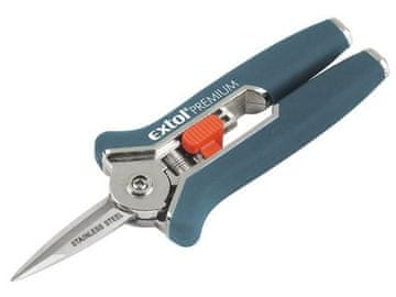 Extol Premium Vrtne škare (8872115) ravne, mini, 153 mm, za rezanje biljaka promjera do 6 mm, NEHRĐAJUĆI ČELIK
