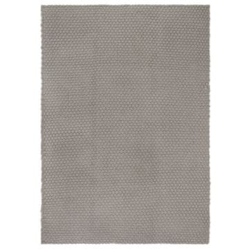 Vidaxl Tepih pravokutni sivi 160x230 cm pamučni