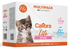 Calibra hrana za mačke, sa lososom i puretinom u umaku, 12 x 85 g