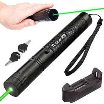 Verkgroup Snažni punjivi zeleni laserski pokazivač 4800mAh