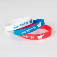 Slovenija set od tri silikonske narukvice
