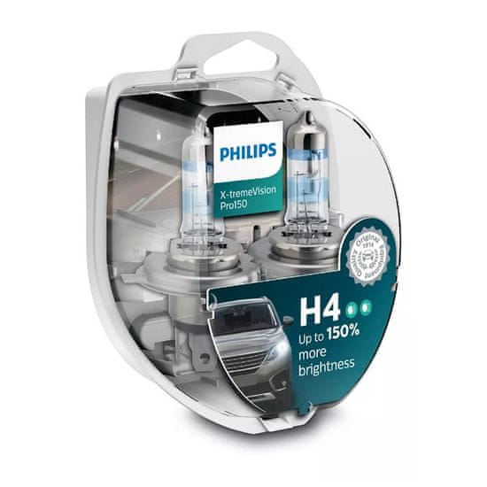 Philips žarulja 12V H4 – 60/55W P43T X-Treme Vision PRO150 (Twin)