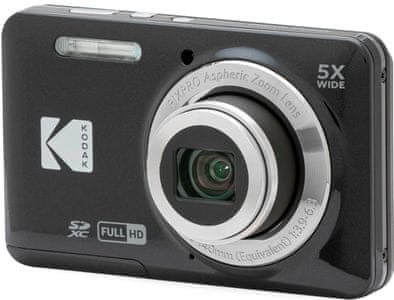 moderan kompaktni digitalni fotoaparat kodak fz55 video zapisi hd foto modovi 16mpx fotografije prepoznavanje lica smanjenje efekta crvenih očiju usb priključak i kabel lion baterija