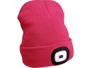 Extol Light Šešir s naglavnom lampom (43193) šešir s naglavnom lampom 4x45lm, punjiv, USB, roza, univerzalna veličina