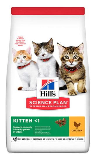Hill's Kitten suha hrana za mačke, sa piletinom, 3 kg