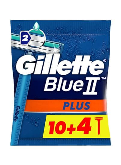 Gillette BlueII Plus muške britve za brzo brijanje, 14 komada