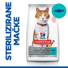 Hill's Adult Sterilized suha hrana za mačke, tuna, 1,5 kg