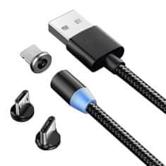 Verkgroup 3u1 mikro tip-c USB magnetni kabel za telefone 1m