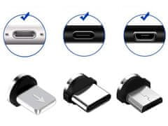 Verkgroup 3u1 mikro tip-c USB magnetni kabel za telefone 1m