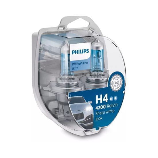 Philips žarulja Halogen H4 12V + W5W WhiteVision