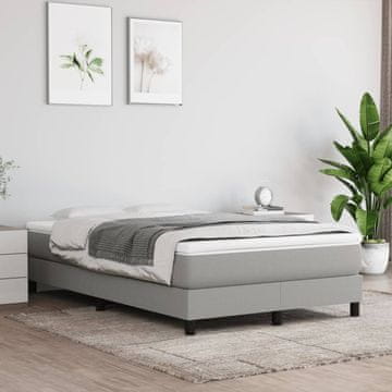 Vidaxl Madrac s džepićastim oprugama svijetlosivi 120x200x20 cm tkanina